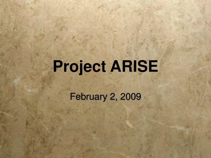 project arise