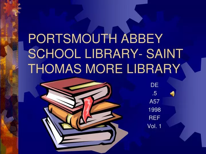 portsmouth abbey school library saint thomas more library