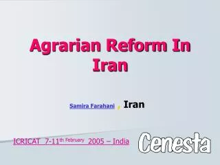 Agrarian Reform In Iran