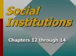 Social Institutions - slide 1