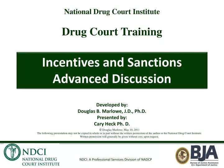 incentives and sanctions advanced discussion