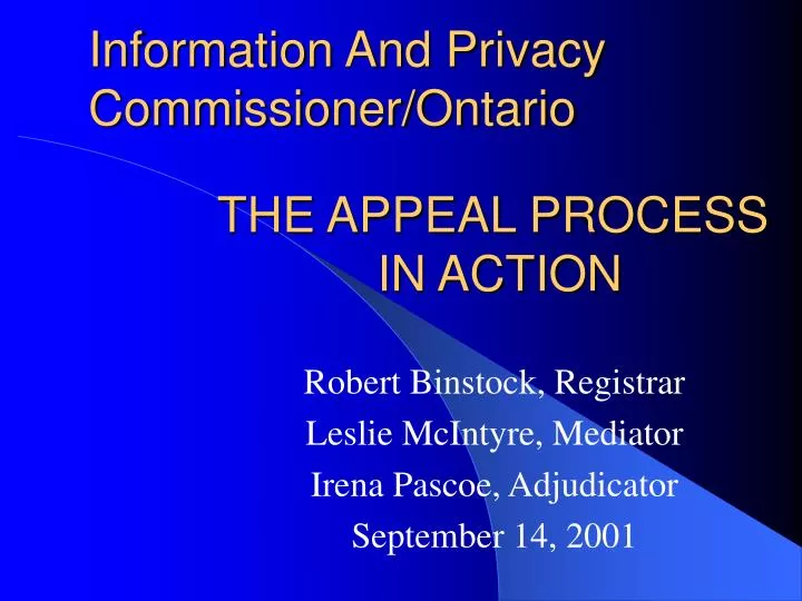 information and privacy commissioner ontario