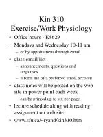 Energy Sources & Recovery from Exercise - Kin 310 - slide 1