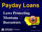 Payday Loan Laws - slide 1