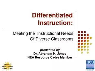 Differentiated Instruction: