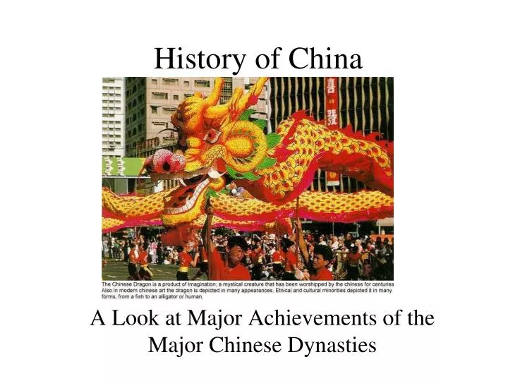 history of china