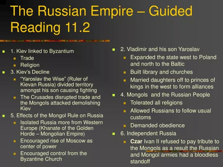 the russian empire guided reading 11 2