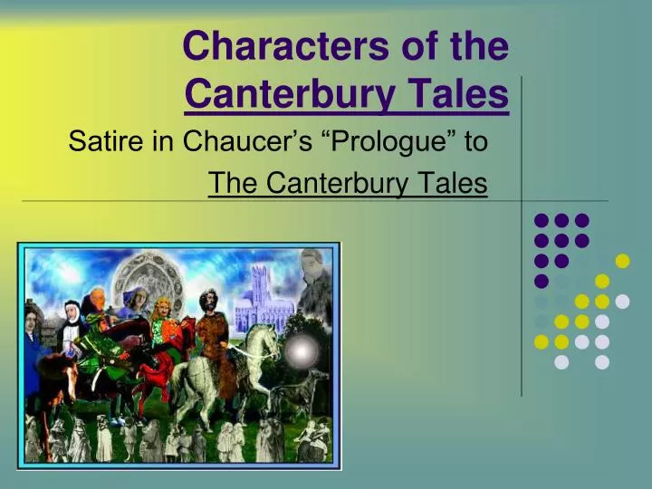 characters of the canterbury tales