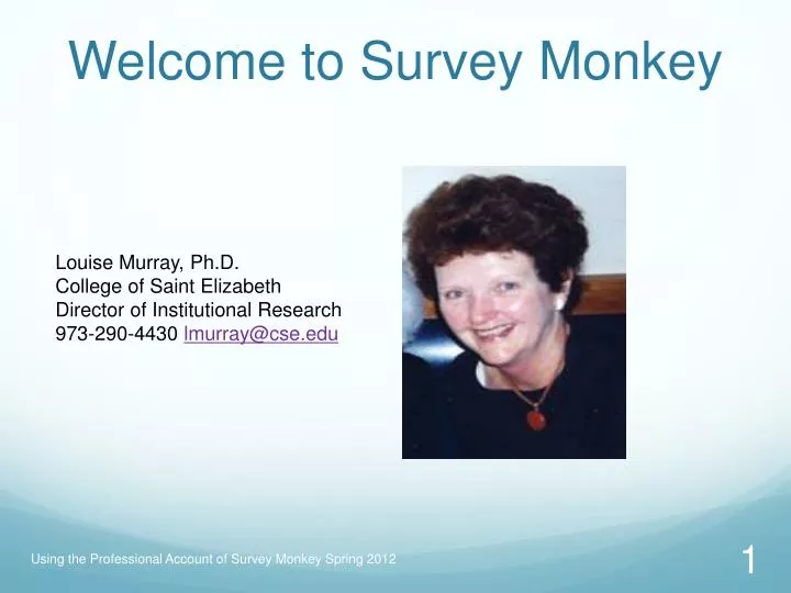 welcome to survey monkey