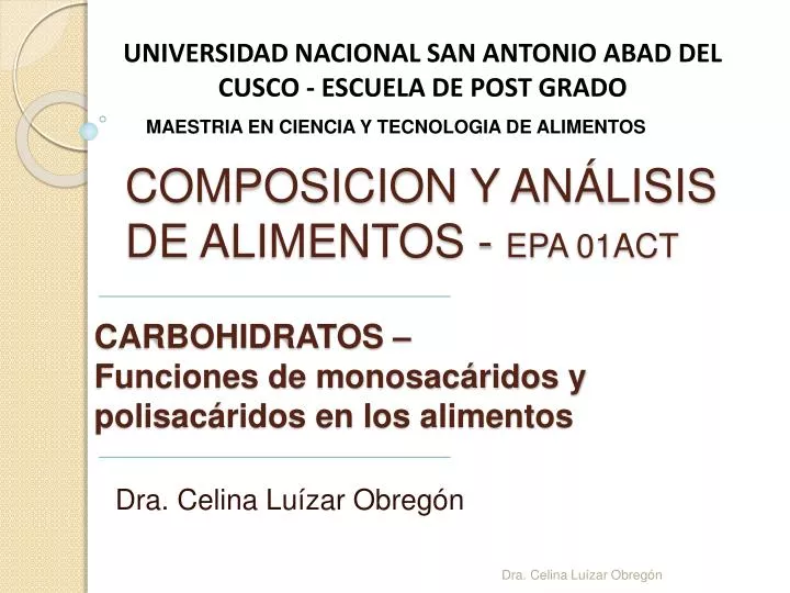 carbohidratos funciones de monosac ridos y polisac ridos en los alimentos