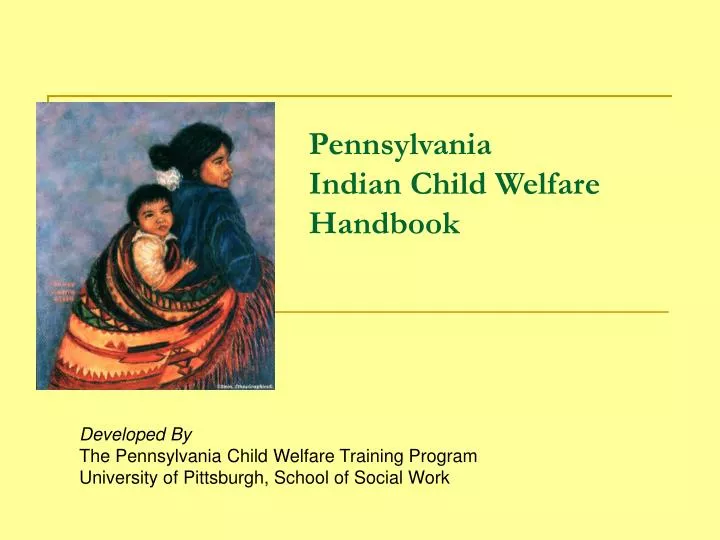 pennsylvania indian child welfare handbook