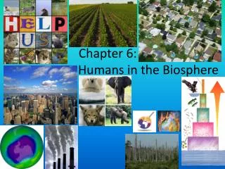 Chapter 6: Humans in the Biosphere