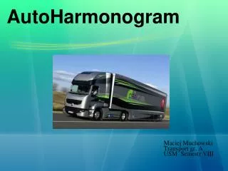 maciej muchowski transport gr a usm semestr viii