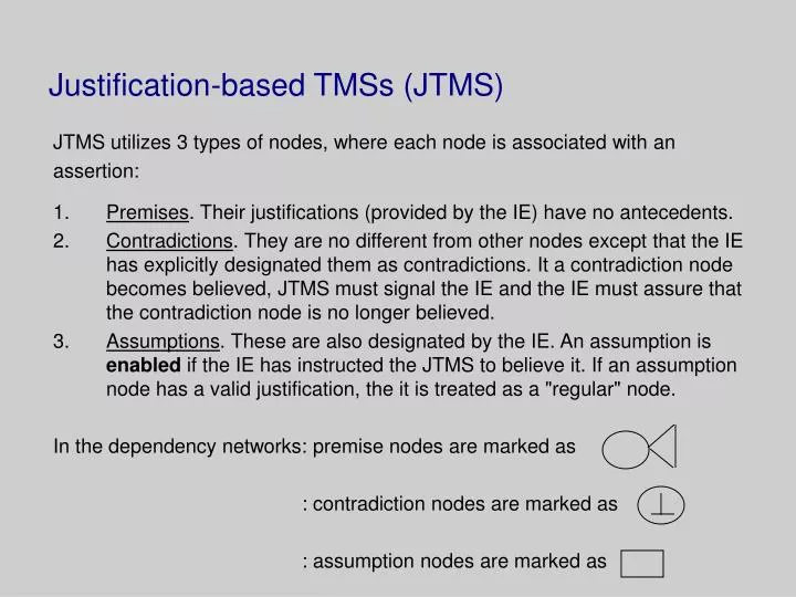 justification based tmss jtms