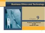 Business Ethics and Technology - slide 1