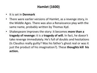 Hamlet (1600)
