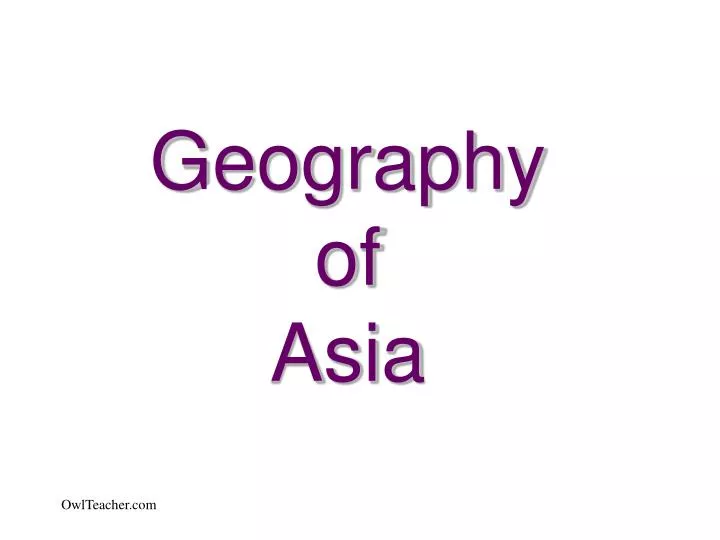 geography of asia