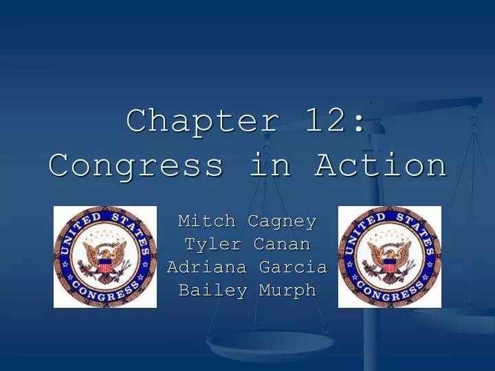 chapter 12 congress in action