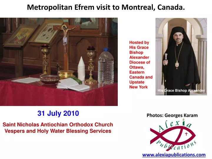 metropolitan efrem visit to montreal canada