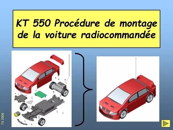 kt 550 proc dure de montage de la voiture radiocommand e