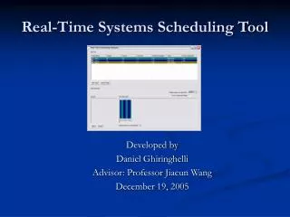 Real-Time Systems Scheduling Tool