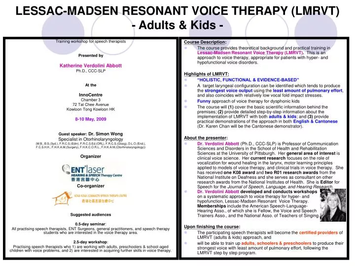 lessac madsen resonant voice therapy lmrvt adults kids