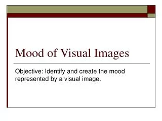 Mood of Visual Images