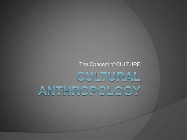 the concept of culture