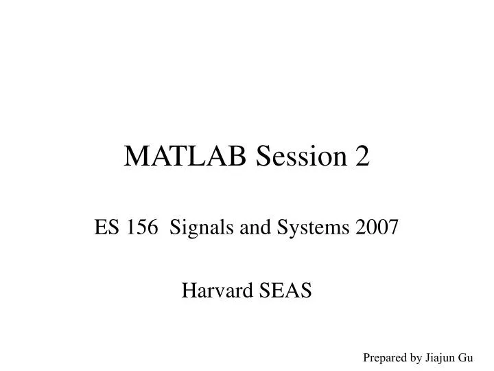 matlab session 2
