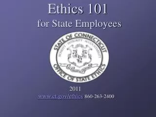 Ethics 101 for State Employees