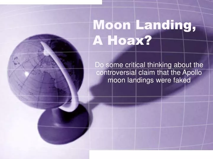 moon landing a hoax