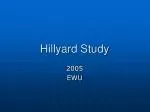 Hillyard Study - slide 1