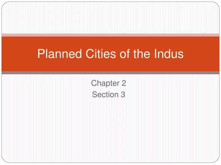 planned cities of the indus