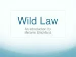 Wild Law - slide 1