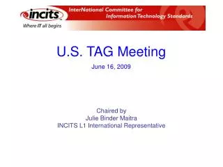 U.S. TAG Meeting