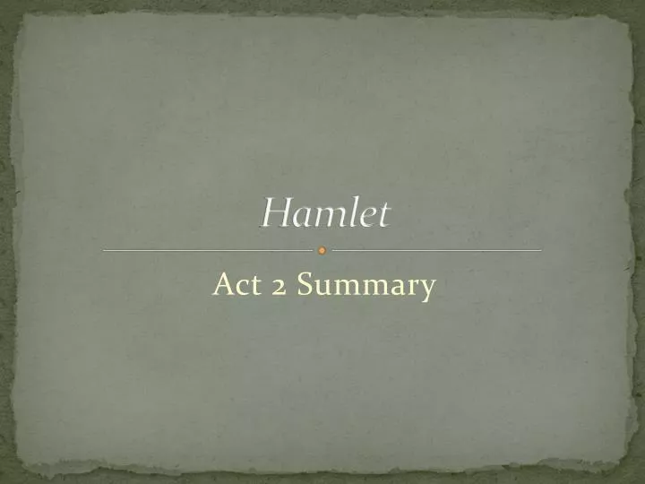 hamlet