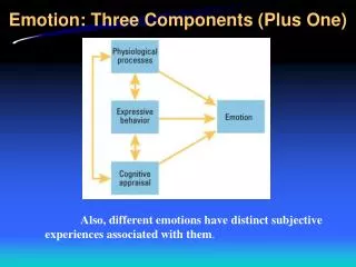 Emotion: Three Components (Plus One)