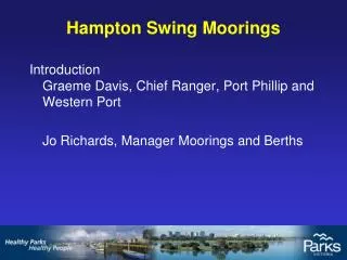 Hampton Swing Moorings