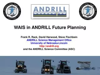 WAIS in ANDRILL Future Planning