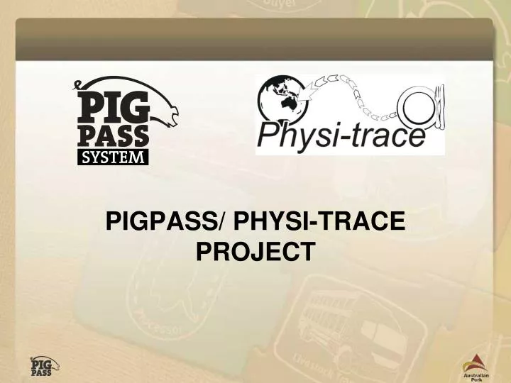 pigpass physi trace project