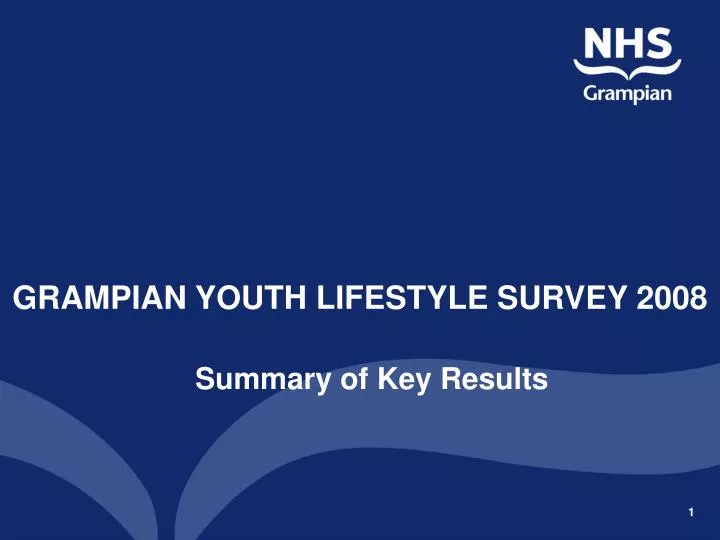 grampian youth lifestyle survey 2008