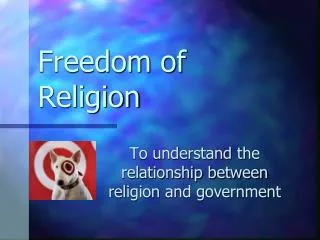 freedom of religion