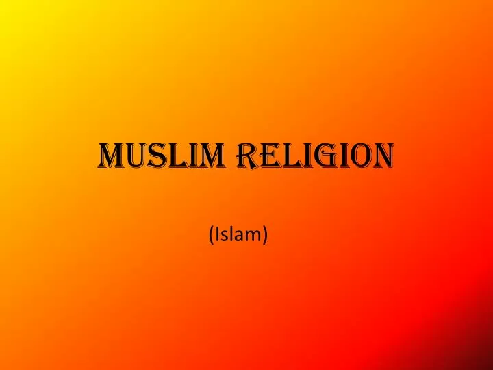 muslim religion