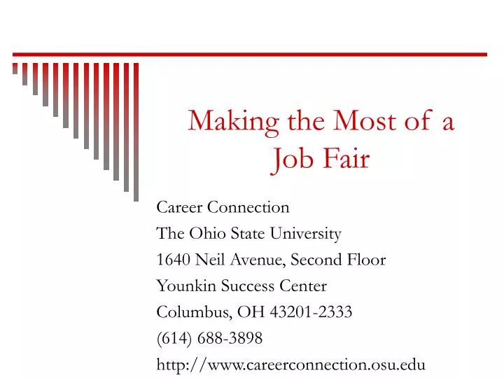 making the most of a job fair