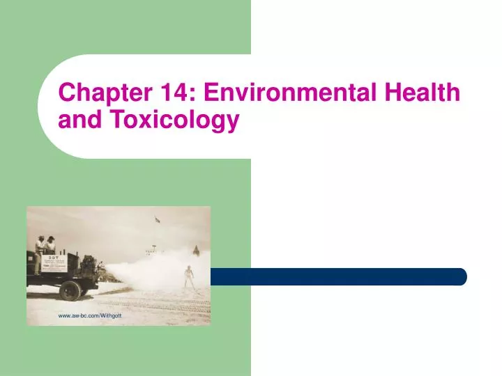 chapter 14 environmental health and toxicology
