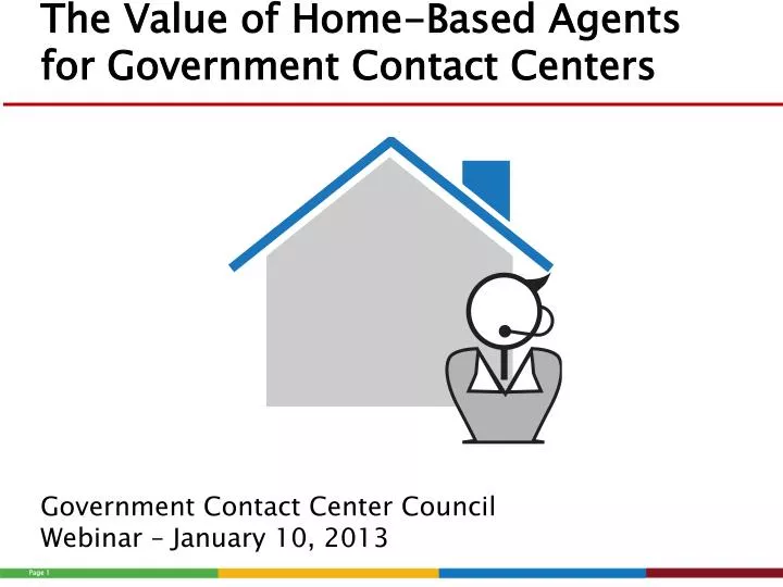 the value of home based agents for government contact centers