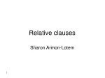 Relative clauses - slide 1