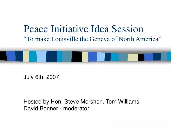 peace initiative idea session to make louisville the geneva of north america