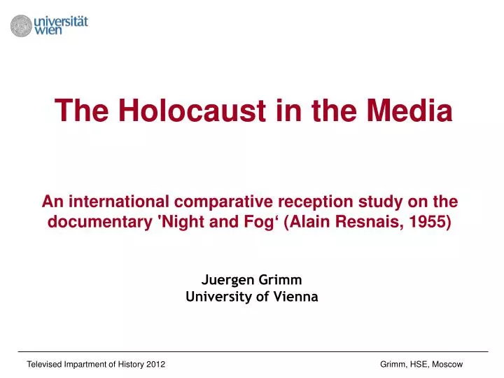 the holocaust in the media