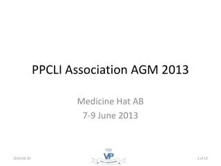 PPCLI Association AGM 2013